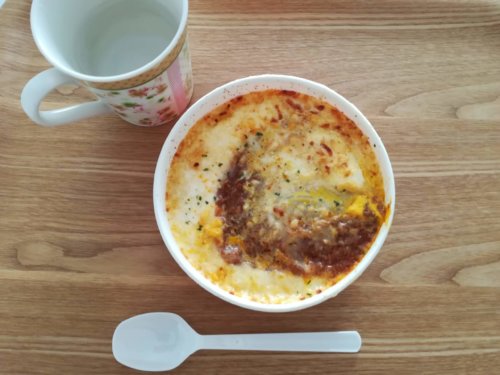 玉子と食べるミートソースドリア